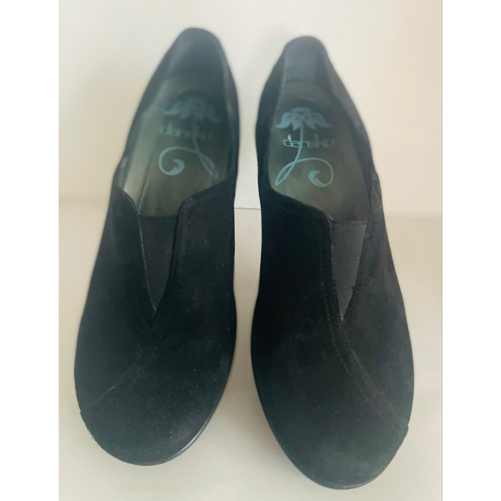 Dansko Professional Black Suede leather Women’s Shoes Slip On SZ EU 39 8.5-9M